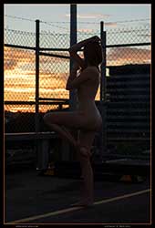 effie and lillith-rose roof top sunrise