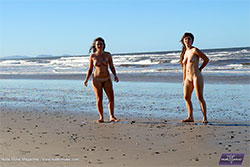 mahalia and oya nude beach video